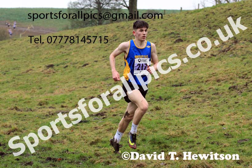Mens under-17s 2022 North Eastern Harrier League, Thornley Farm, Peterlee, County Durham. Photo: David T. Hewitson/Sports for All Pics
